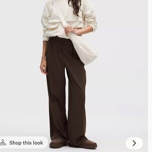 Lululemon Daydrift High-Rise Wide-Leg Trouser size XXS walnut crunch Athleisure